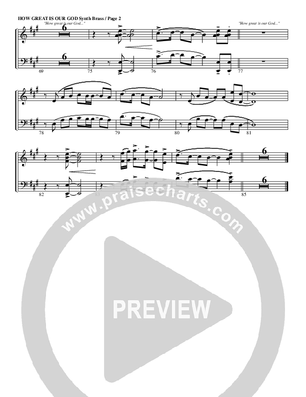 How Great Is Our God Synth Brass (G3 Worship)