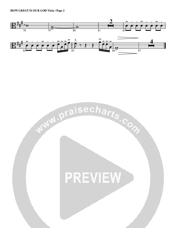 How Great Is Our God Viola (G3 Worship)