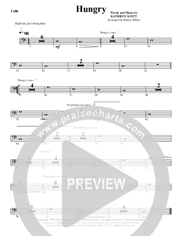 Hungry Cello (G3 Worship)