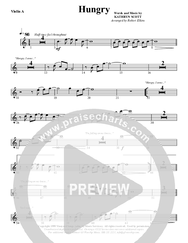 Hungry Violin 1 (G3 Worship)