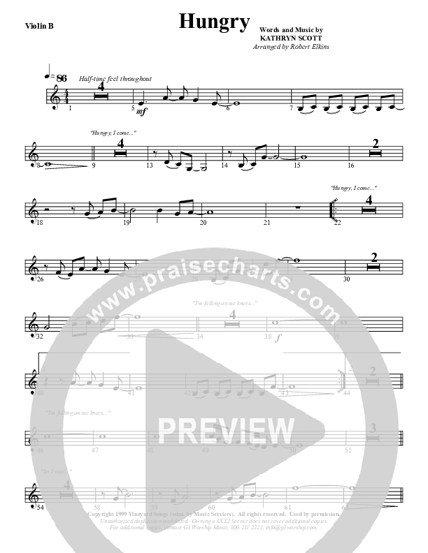 Hungry Violin 2 (G3 Worship)