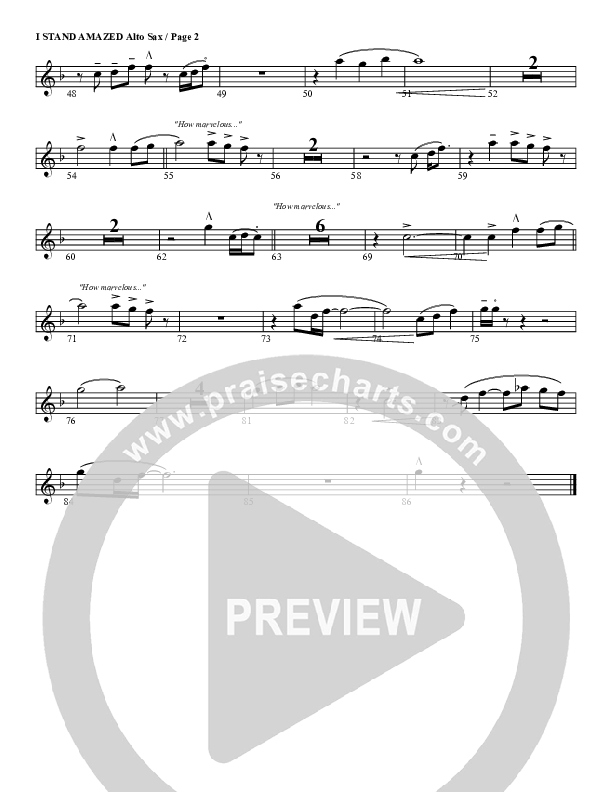 I Stand Amazed Alto Sax (G3 Worship)