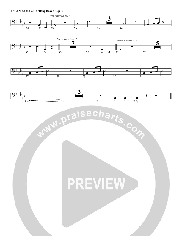 I Stand Amazed Double Bass (G3 Worship)