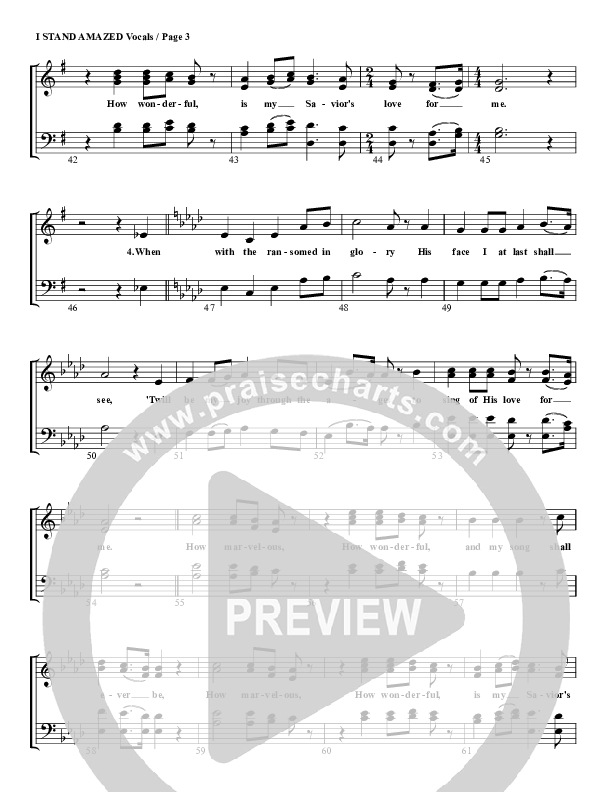 I Stand Amazed Lead Sheet (G3 Worship)