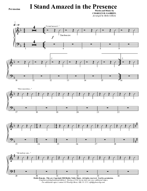 I Stand Amazed Percussion (G3 Worship)