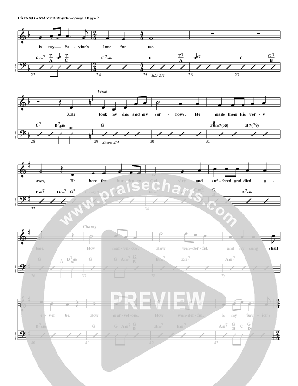 I Stand Amazed Rhythm/Vocal (G3 Worship)