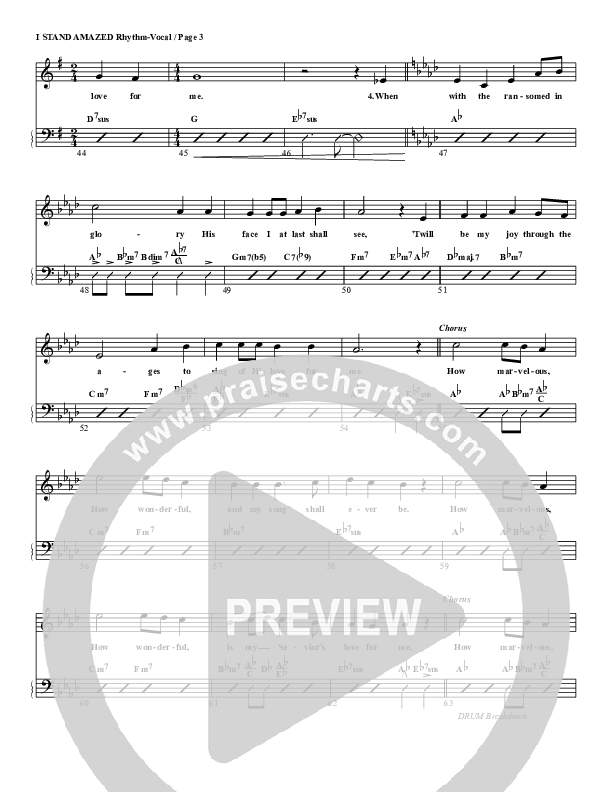 I Stand Amazed Rhythm/Vocal (G3 Worship)