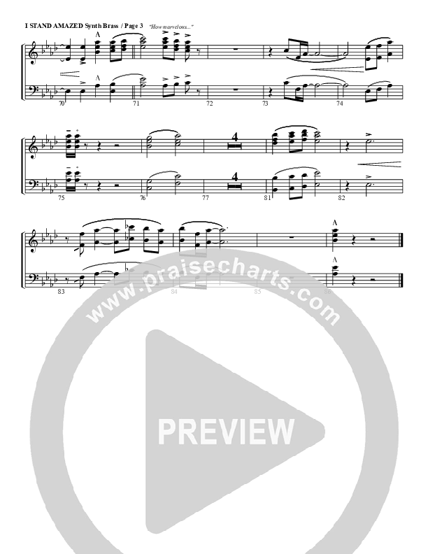 I Stand Amazed Synth Brass (G3 Worship)