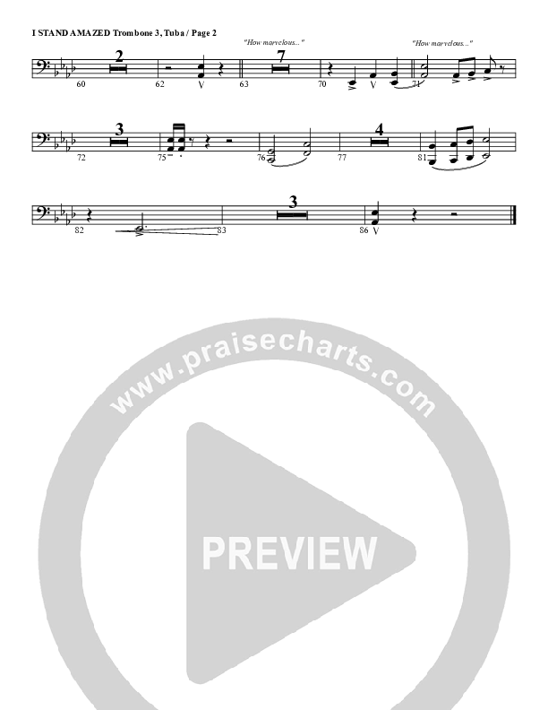 I Stand Amazed Trombone 3/Tuba (G3 Worship)