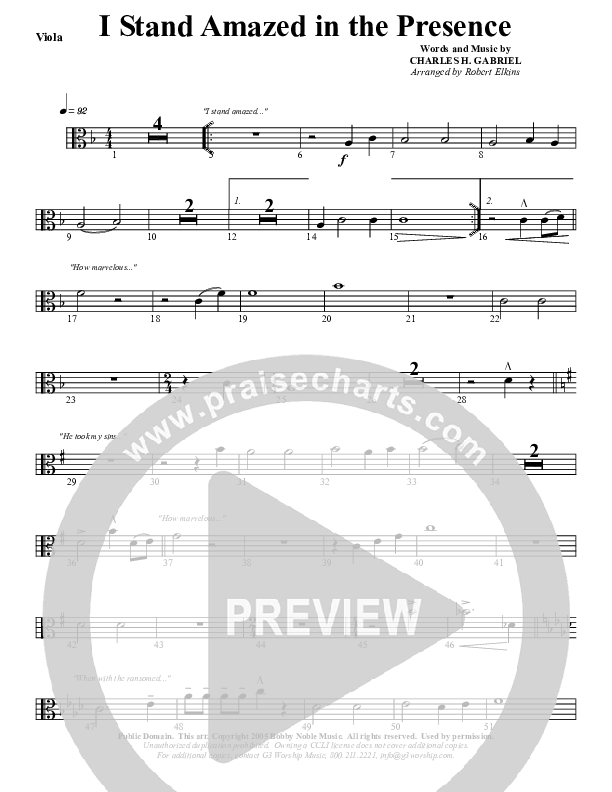 I Stand Amazed Viola (G3 Worship)