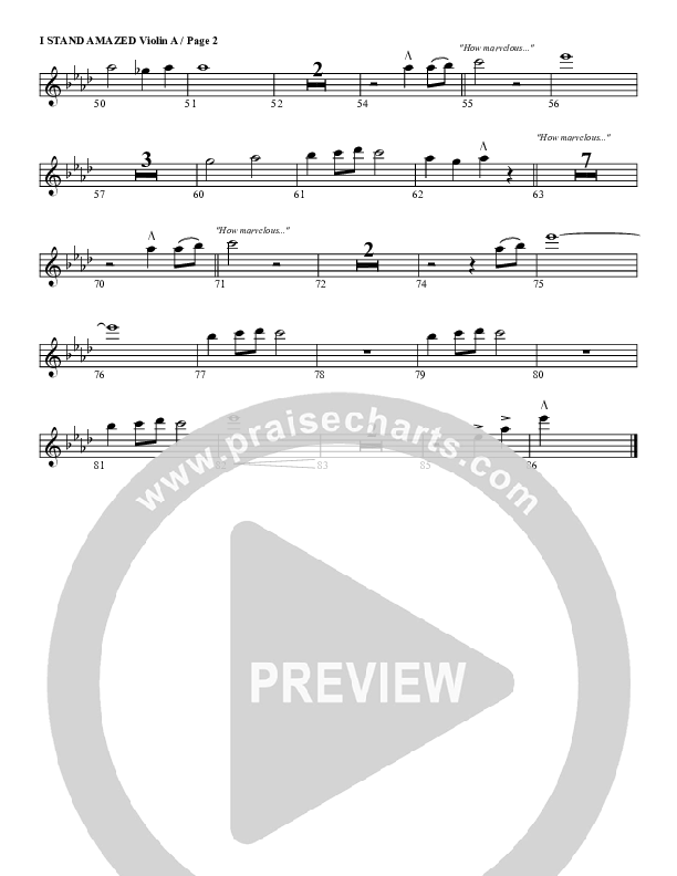 I Stand Amazed Violin 1 (G3 Worship)