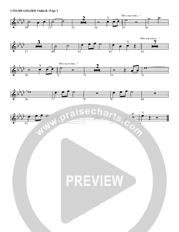 I Stand Amazed Violin 2 (G3 Worship)