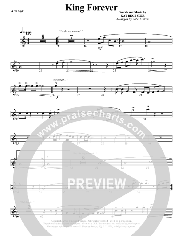 King Forever Alto Sax (G3 Worship)