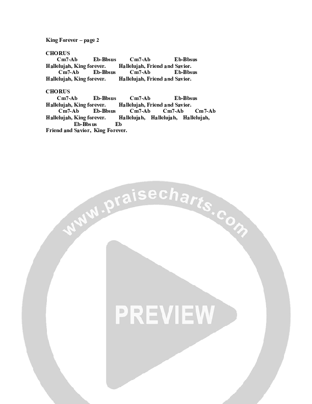 King Forever Chords & Lyrics (G3 Worship)