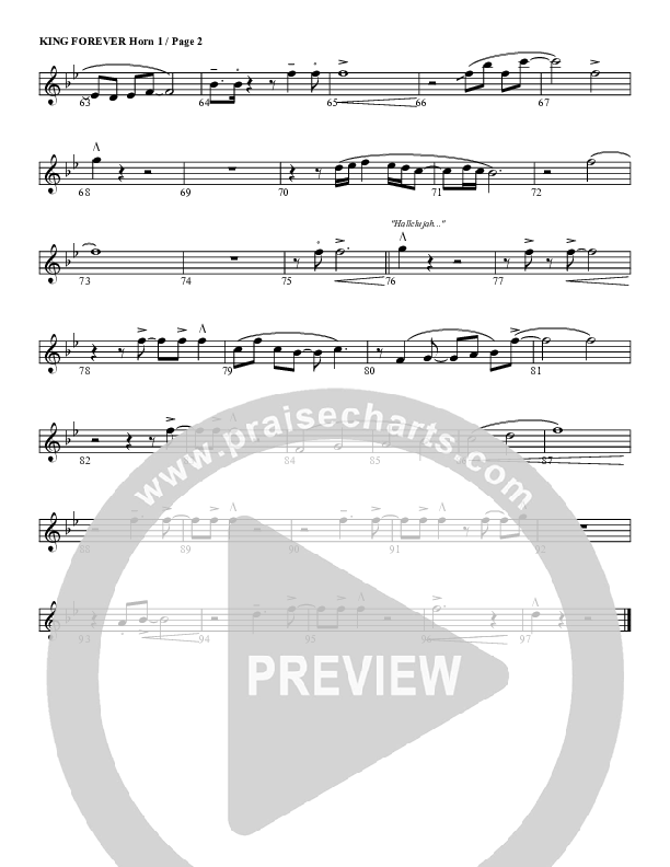 King Forever French Horn 1 (G3 Worship)