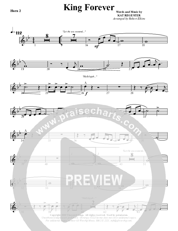 King Forever French Horn 2 (G3 Worship)