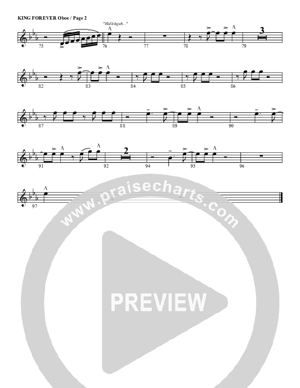 King Forever Oboe (G3 Worship)