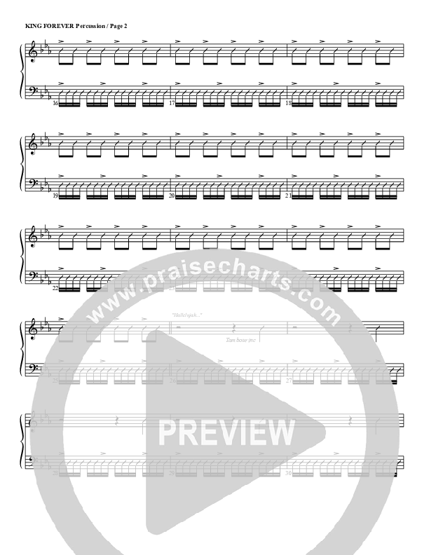 King Forever Percussion (G3 Worship)