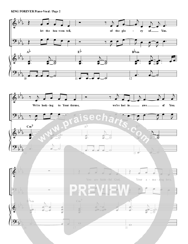 King Forever Lead & Piano (G3 Worship)