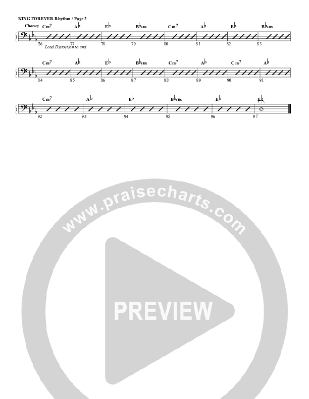 King Forever Rhythm Chart (G3 Worship)