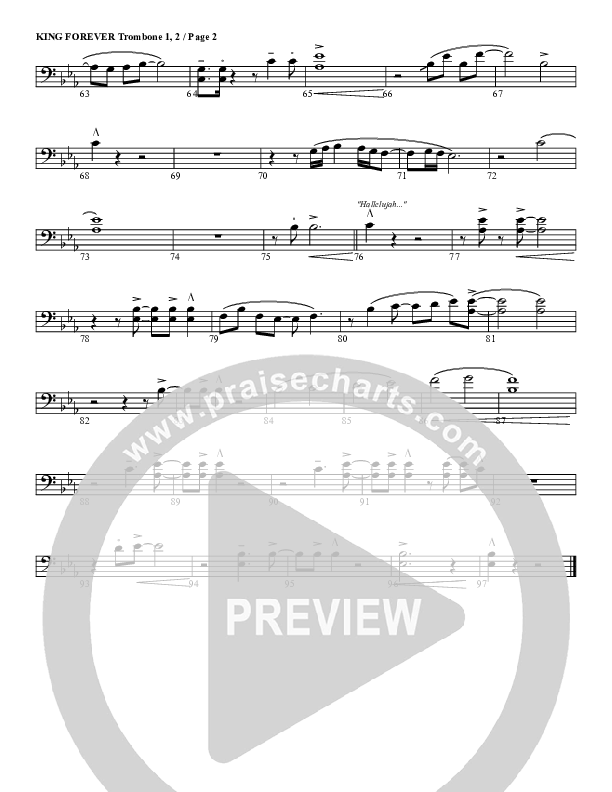 King Forever Trombone 1/2 (G3 Worship)