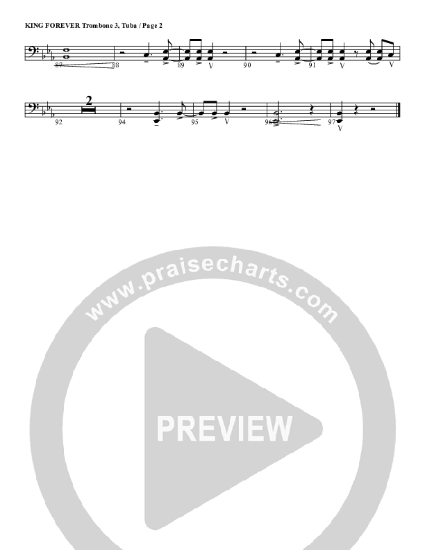King Forever Trombone 3/Tuba (G3 Worship)