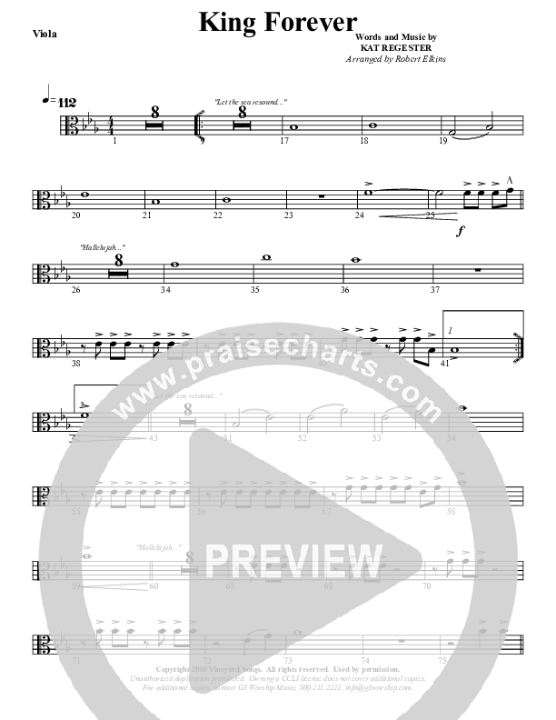 King Forever Viola (G3 Worship)