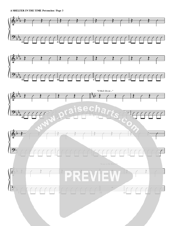 Shelter In The Time Of Storm Percussion (G3 Worship)