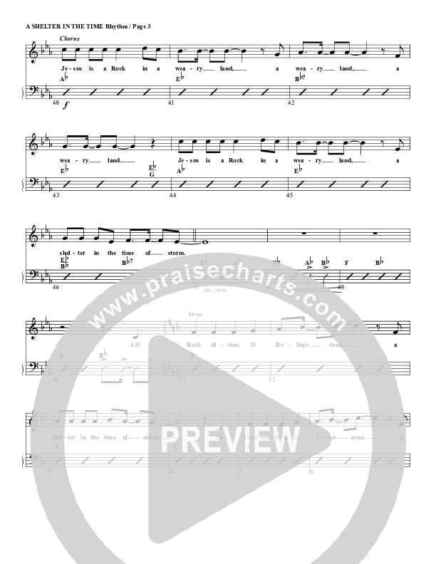 Shelter In The Time Of Storm Rhythm/Vocal (G3 Worship)