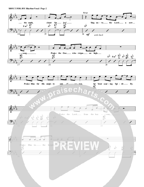 Shout For Joy Rhythm/Vocal (G3 Worship)