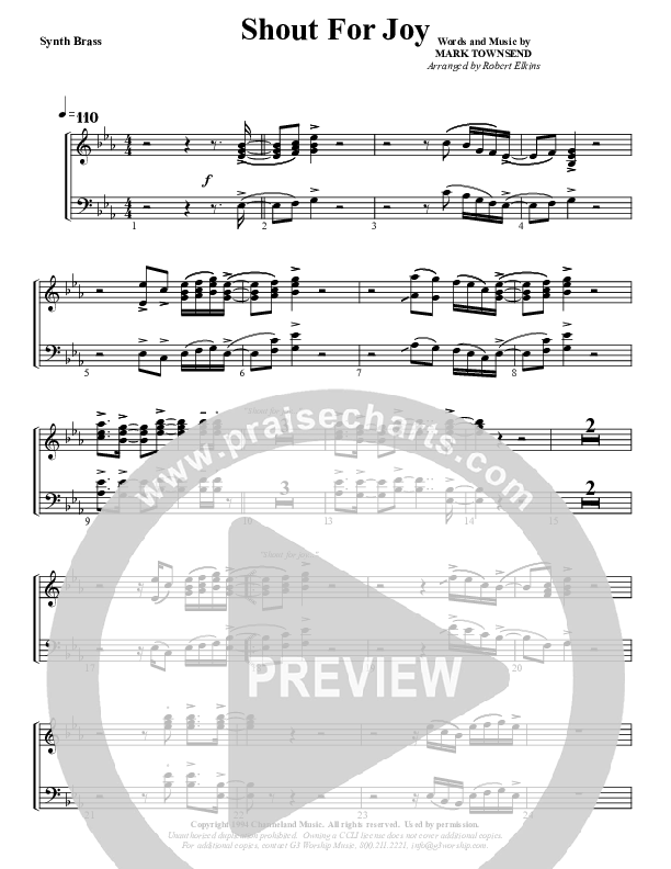 Shout For Joy Synth Strings (G3 Worship)