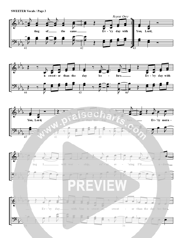 Sweeter Choir Vocals (SATB) (G3 Worship)