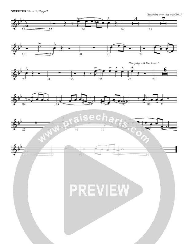 Sweeter French Horn 1 (G3 Worship)