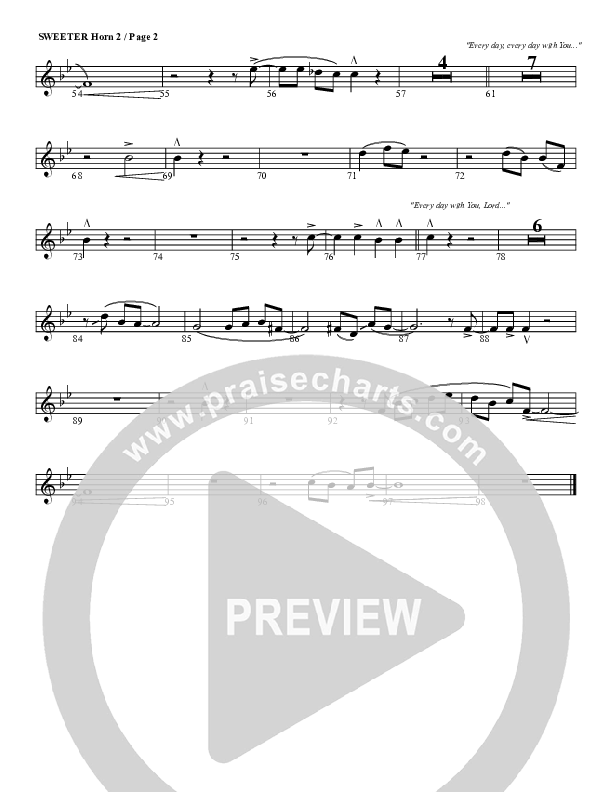 Sweeter French Horn 2 (G3 Worship)
