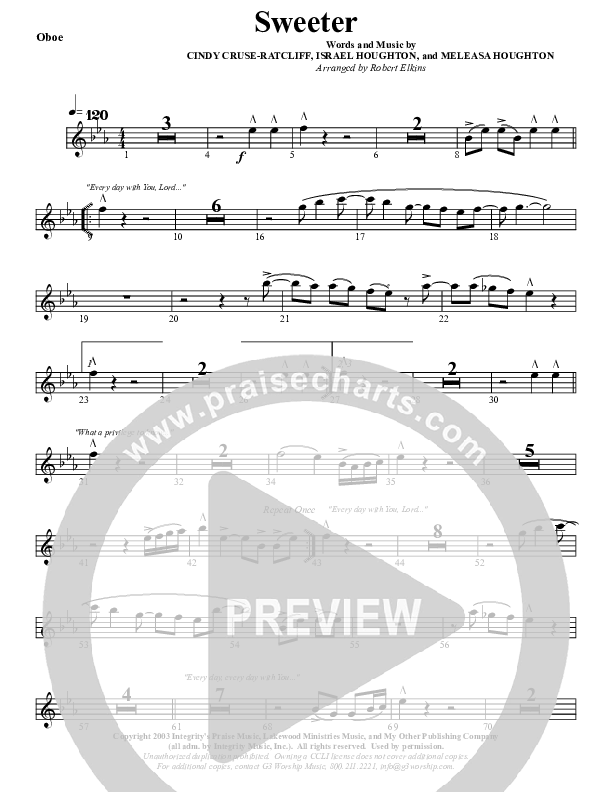 Sweeter Oboe (G3 Worship)