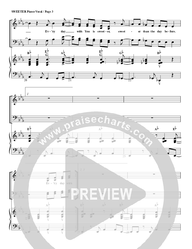 Sweeter Lead & Piano (G3 Worship)