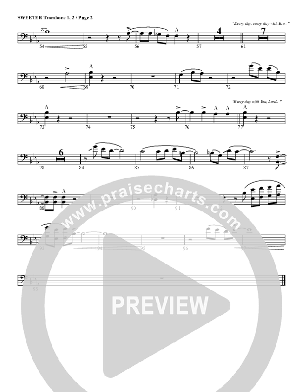 Sweeter Trombone 1/2 (G3 Worship)