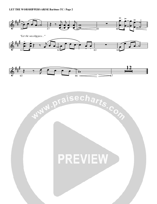 Let The Worshippers Arise Bari Sax (G3 Worship)