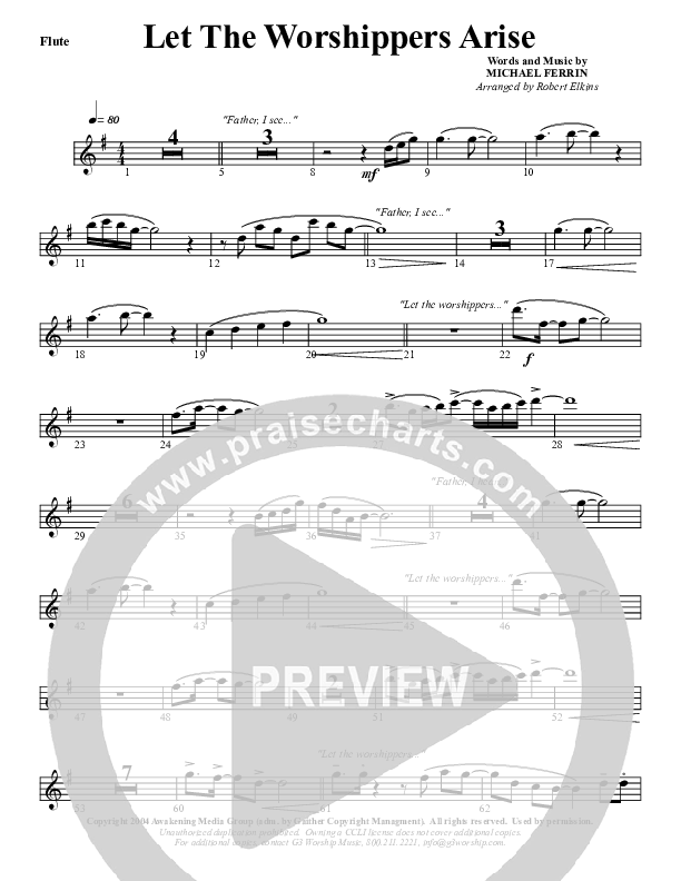 Let The Worshippers Arise Flute (G3 Worship)