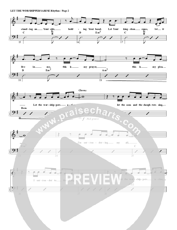 Let The Worshippers Arise Rhythm/Vocal (G3 Worship)