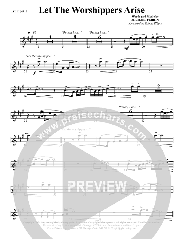 Let The Worshippers Arise Trumpet 1 (G3 Worship)