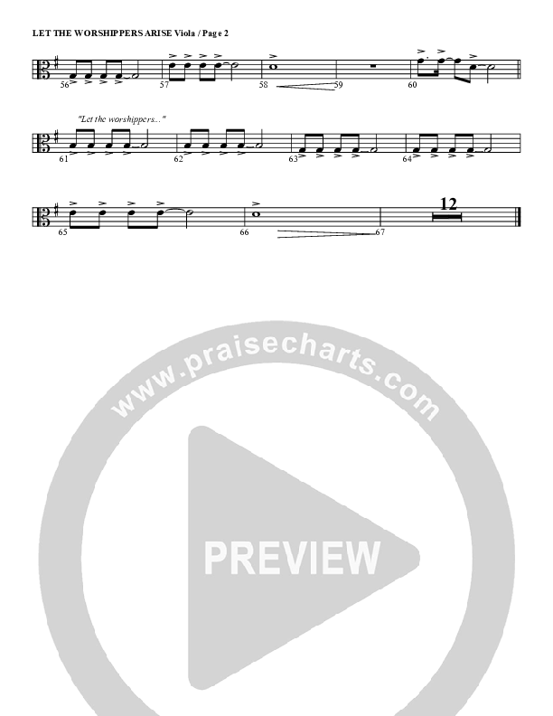 Let The Worshippers Arise Viola (G3 Worship)