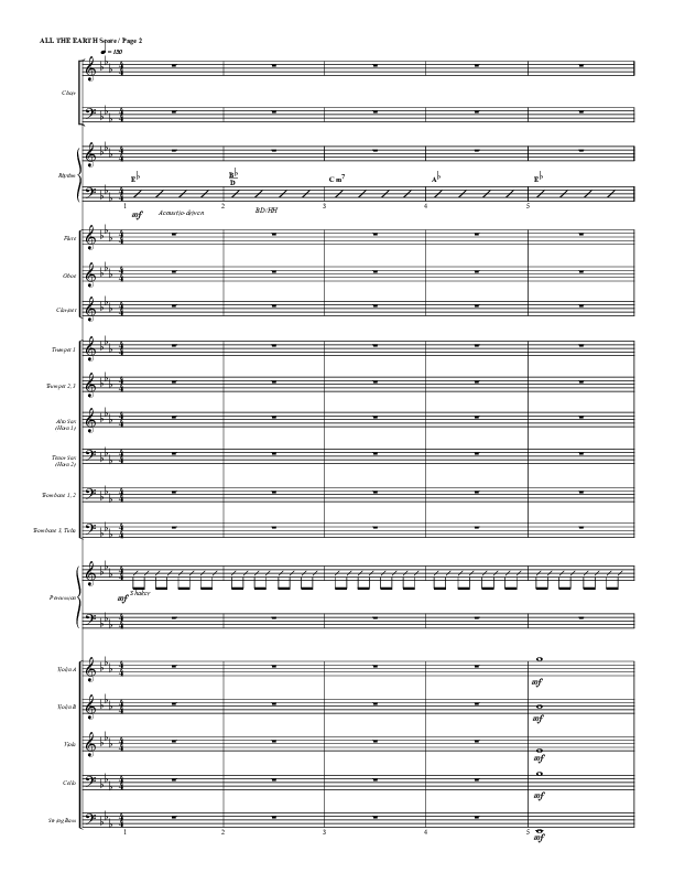 All The Earth Will Sing Your Praises Conductor's Score (G3 Worship)