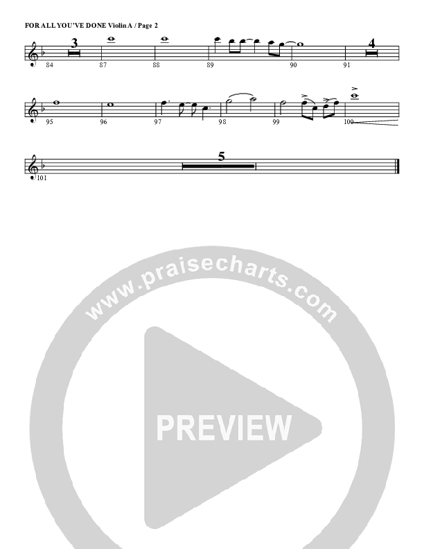 For All You've Done Violin 1 (G3 Worship)