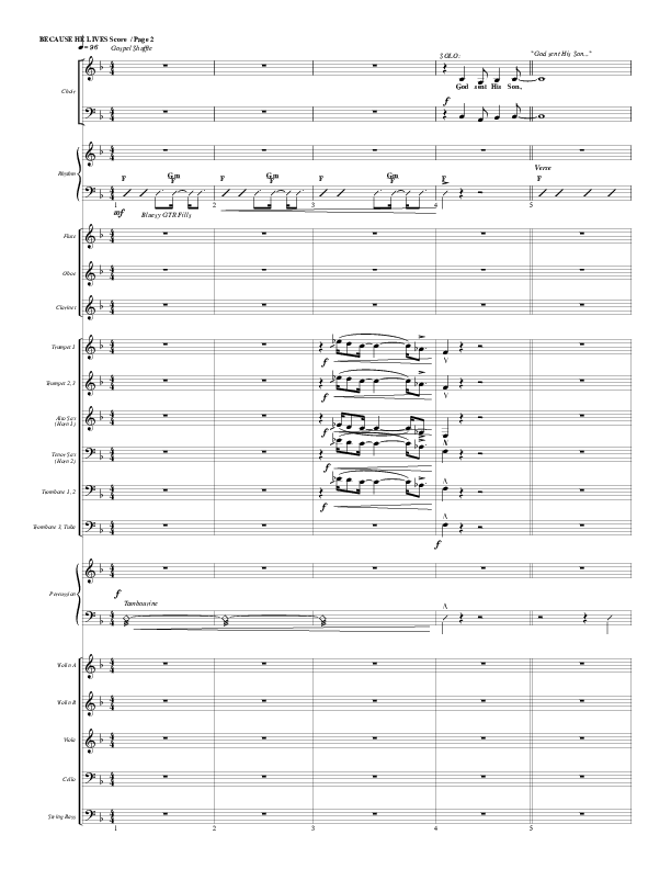 Because He Lives Conductor's Score (G3 Worship)