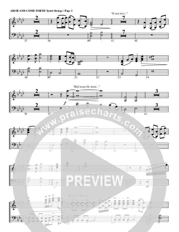 Arise And Come Forth Synth Strings (G3 Worship)