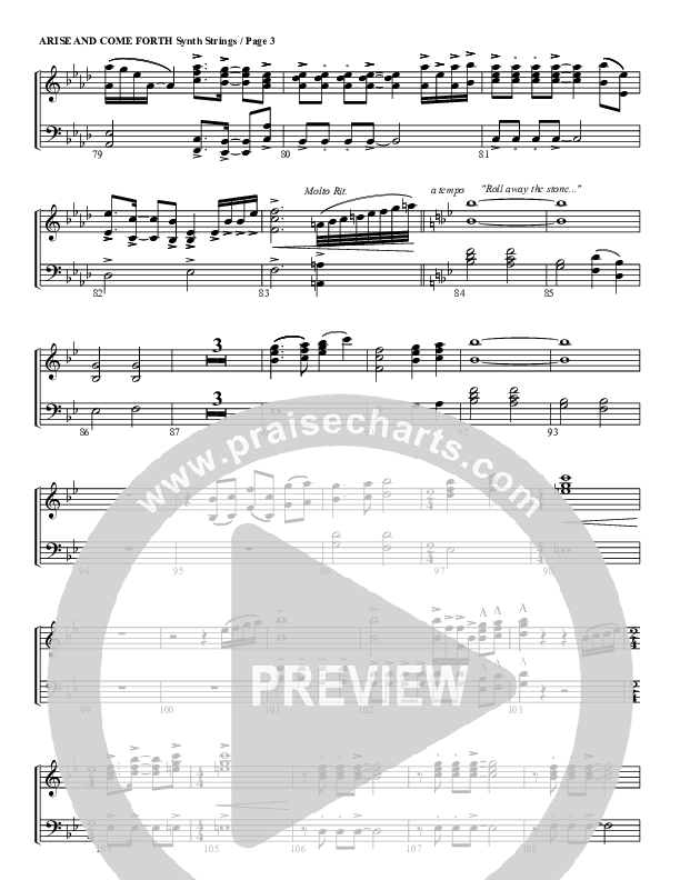 Arise And Come Forth Synth Strings (G3 Worship)