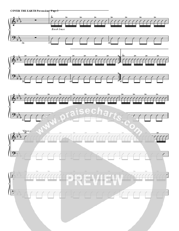 Cover The Earth Percussion (G3 Worship)