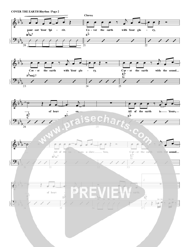 Cover The Earth Rhythm/Vocal (G3 Worship)
