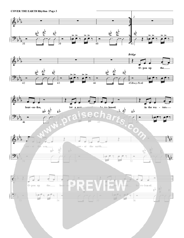 Cover The Earth Rhythm/Vocal (G3 Worship)